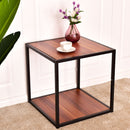 End Table Side Sofa Square Modern Coffee Tables Tea Stand Living Room Furniture Decor With Bottom Shelf HW55399