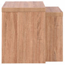 Set of 2 Nesting Coffee End Table Side Table Wood Color  Living Room Furniture HW58203