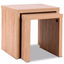 Set of 2 Nesting Coffee End Table Side Table Wood Color  Living Room Furniture HW58203