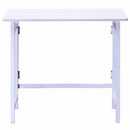 Modern Folding Table Office Computer Desk PC Laptop Writing Table Home Office Workstation White Portable Table HW56263WH