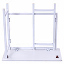 Modern Folding Table Office Computer Desk PC Laptop Writing Table Home Office Workstation White Portable Table HW56263WH