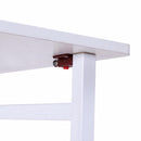 Modern Folding Table Office Computer Desk PC Laptop Writing Table Home Office Workstation White Portable Table HW56263WH