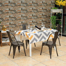 Set of 4 Distressed Style Dining Side Chair Stackable Bistro Cafe Metal Copper