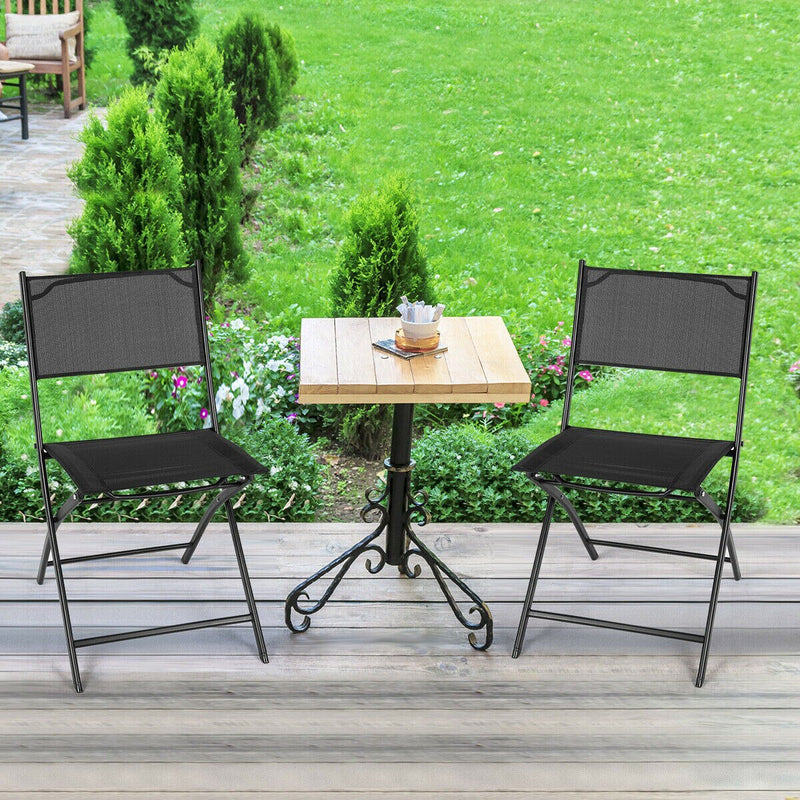 Set of 4 Outdoor Patio Folding Chairs Camping Deck Garden Pool Beach Furniture