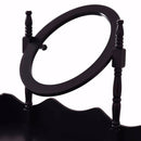 Black White Vanity Wood Makeup Dressing Table Stool Set Modern Dressers for Bedroom With Swivel Mirror and Stool HW52600