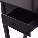 Black White Vanity Wood Makeup Dressing Table Stool Set Modern Dressers for Bedroom With Swivel Mirror and Stool HW52600