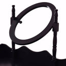 Black White Vanity Wood Makeup Dressing Table Stool Set Modern Dressers for Bedroom With Swivel Mirror and Stool HW52600