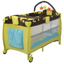 New Baby Crib Playpen Playard Pack Travel Infant Bassinet Bed Foldable Pink Green Coffee Bule  BB4397