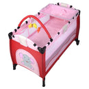 New Baby Crib Playpen Playard Pack Travel Infant Bassinet Bed Foldable Pink Green Coffee Bule  BB4397