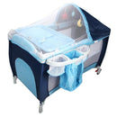 Portable Folding Baby Crib Multifunctional Child Bed Pink Blue Playpen