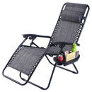 Folding Zero Gravity Chair Outdoor Picnic Camping Sunbath Beach Chair with Utility Tray Reclining Lounge Chairs OP70528