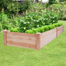 Wooden Vegetable Raised Garden Bed Backyard Patio Grow Flowers Plants Planter