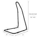 Adjustable Hammock Stand For Hammocks Swings & Hanging Chairs Steel Frame