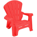 Plastic Children Kids Table & Chair Set 3-Piece Play Furniture In/Outdoor Red