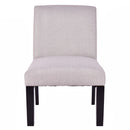 Fabric Wood Armless Slipper Dining Sofa Chair Upholstered Living Room Furniture