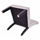 Fabric Wood Armless Slipper Dining Sofa Chair Upholstered Living Room Furniture