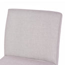 Fabric Wood Armless Slipper Dining Sofa Chair Upholstered Living Room Furniture