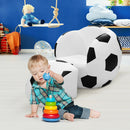 Football Shape Kids Sofa Chair Couch Children Toddler Birthday Gift w/ Ottoman