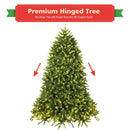 5ft Pre-lit PVC Christmas Fir Tree Hinged 8 Flash Modes