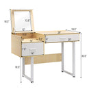 Table Flip Top Square Makeup Table Writing Table