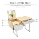 Table Flip Top Square Makeup Table Writing Table