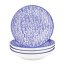 4/8/12-pieces 4-Designs Japanese Style Hand Painted Porcelain Plate Set