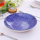 4/8/12-pieces 4-Designs Japanese Style Hand Painted Porcelain Plate Set