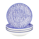 4/8/12-pieces 4-Designs Japanese Style Hand Painted Porcelain Plate Set