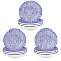 4/8/12-pieces 4-Designs Japanese Style Hand Painted Porcelain Plate Set