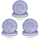 4/8/12-pieces 4-Designs Japanese Style Hand Painted Porcelain Plate Set