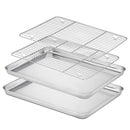 Baking Tray with Rack (2Pans+2Racks) Stainless Steel Non Toxic Baking Pan