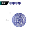 8/16/24-Piece 4-Design Hand Painted Japanese Style Porcelain