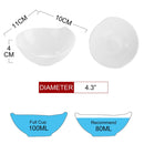 Ramekin Set of 12 4.3" Porcelain Baking Dipping Dishes Souffle Fruit