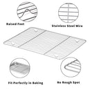 Baking Tray w/ Rack Set of 8(4 Racks),Baking Pans Stainless Steel w/ Cooling Rack