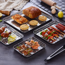 Baking Tray w/ Rack Set of 8(4 Racks),Baking Pans Stainless Steel w/ Cooling Rack