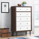 5 Drawer Dresser Wood Chest of Drawers Storage Freestanding Cabinet Organizer