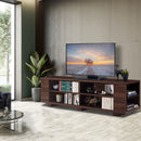 Costway 59'' Wood TV Stand Console Storage Media Center w/ Adjustable Shelf