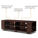 Costway 59'' Wood TV Stand Console Storage Media Center w/ Adjustable Shelf