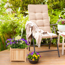 Square Wood Flower Planter Box Raised Vegetable Patio Lawn Garden folding