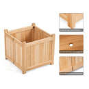 Square Wood Flower Planter Box Raised Vegetable Patio Lawn Garden folding