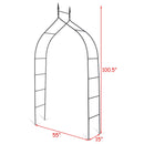 8'4'' High x 4'7'' Wide Steel Garden Arch Rose Arbor Climbing Plant Outdoor Garden GT3261