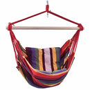 Garden Patio Porch Hanging Cotton Rope Swing Chair Seat Hammock Swinging Wood Outdoor Indoor Swing Seat Chair OP2996