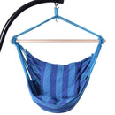 Garden Patio Porch Hanging Cotton Rope Swing Chair Seat Hammock Swinging Wood Outdoor Indoor Swing Seat Chair OP2996