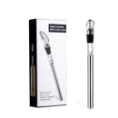 Velaze 3-in-1 Stainless Steel Wine Chiller Wine Bottle Cooler Stick Rapid Iceless Wine Chilling Rod with Aerator,Pourer,Stopper