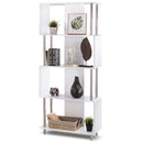 Industrial Style 4 Shelf Modern Bookcase Living Room Storage Display Unit Bookshelf