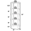5-Tier Utility Shelves Storage Rack Multifunctional Freestanding Shelving Unit