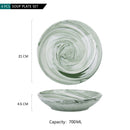 4-piece Ins Hot Pattern Handpainted Porcelain Ceramic Plate Set