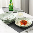 4-piece Ins Hot Pattern Handpainted Porcelain Ceramic Plate Set