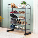 5-Tier Shoe Rack Space-saving Shoe Organizer W/Metal Frame 25 Pairs Shoe Tower