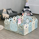 Kids Baby Playpen 14 Panel Activity Center Safety Play Yard Home Indoor Outdoor